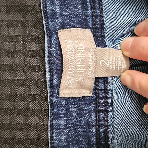 Fabulously Slimming, Chico's, Size 2 Short, Denim, Jeans, Stretch - Picture 3 of 11